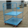 Steel Warehouse Foldable Galvanized Heavy Duty Roll Container